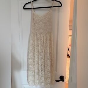 Abercrombie & Fitch Lace Dress in Cream